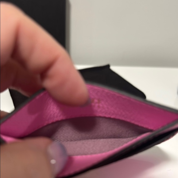 Versace Pink Leather Card Holder - Picture 4 of 4